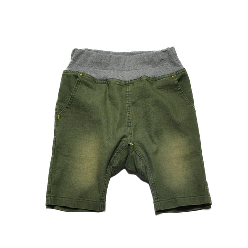 【90~120】カラーデニムハーフサルエルパンツ 1524601